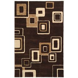 Handmade Soho Gala Brown/ Beige New Zealand Wool Rug (5 X 8) (BrownPattern GeometricMeasures 0.625 inch thickTip We recommend the use of a non skid pad to keep the rug in place on smooth surfaces.All rug sizes are approximate. Due to the difference of m