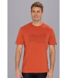 Prana Tree Line S/S Tee Mens T Shirt (Orange)