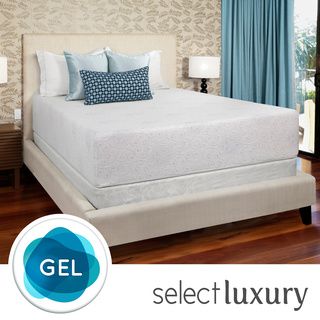 Select Luxury Swirl Gel Memory Foam 14 inch Queen size Medium Firm Mattress