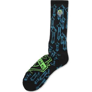 Seattle Sounders FC For Bare Feet Neon Repeat Crew Sock