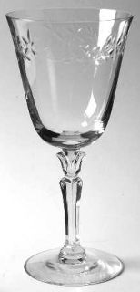 Fostoria Glendale Water Goblet   Stem #6110, Cut #919