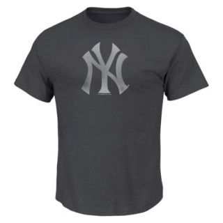 MLB Mens New York Yankees Crew Neck T Shirt   Grey (S)