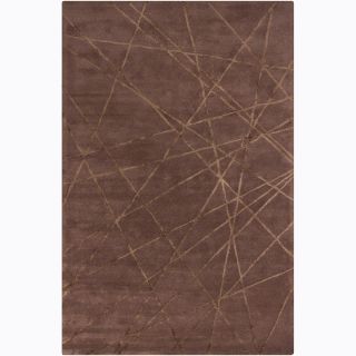 Hand tufted Mandara Brown Geometricl Rug (8 X 10) (BrownPattern Geometric Tip We recommend the use of a  non skid pad to keep the rug in place on smooth surfaces. All rug sizes are approximate. Due to the difference of monitor colors, some rug colors ma