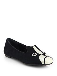 Marc by Marc Jacobs Friends of Mine Dog Suede Smoking Slippers