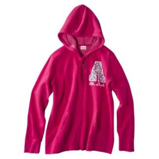 Mossimo Supply Co. Juniors Plus Size Long Sleeve Fleece Hoodie   Pink 1
