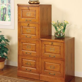 Wildon Home ® Paulina Four Drawer File Cabinet in Oak 5318N