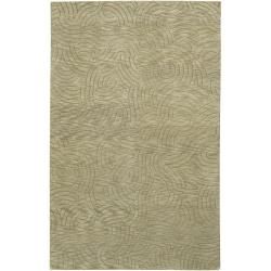 Julie Cohn Hand knotted Rosewood Abstract Design Wool Rug (8 X 11)