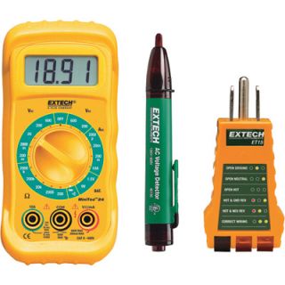 Extech Electrical Test Kit   3 Pc., Model# MN24_KIT