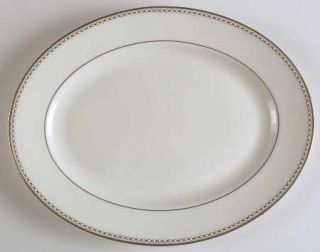 Lenox China Pearl Gold 13 Oval Serving Platter, Fine China Dinnerware   Classic