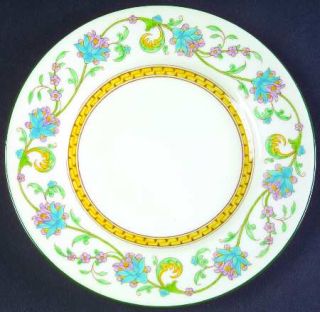 Wedgwood Shah Cream Bread & Butter Plate, Fine China Dinnerware   Blue Flowers O