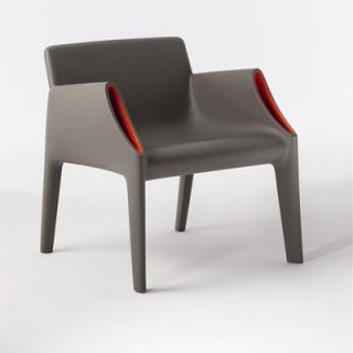 Kartell Magic Hole Arm Chair  6046 Finish Gray with Orange Accent