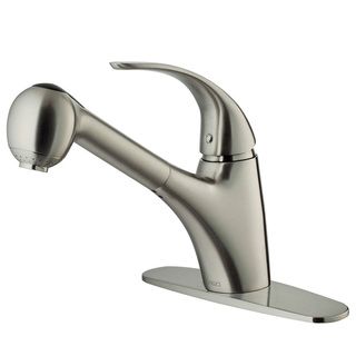 Vigo Stainless steel Pull out Spray Kitchen Faucet With Deck Plate (mounting Hardware Included)