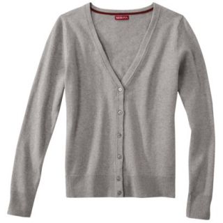 Merona Petites Long Sleeve Deep V Neck Cardigan Sweater   Gray XXLP