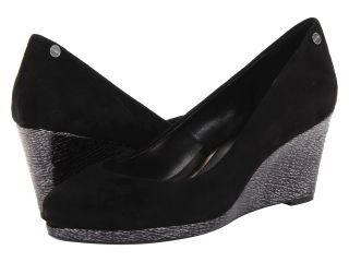Calvin Klein Lin K Suede/El Pat Womens Shoes (Black)
