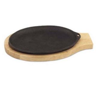 Browne Foodservice Cast Iron Skillet, Not Pre Seasoned, No Handle, 9 1/2 x 7 in, Oval
