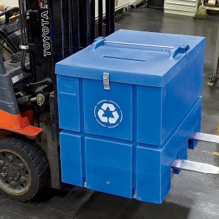 M.O.D. Locking Lid For Mobile Recycling Container   Blue