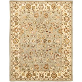 Handmade Heritage Oushak Light Green/beige Wool Rug (5 X 8)