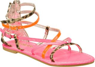 Girls Skechers Winks Galaa   Pink/Multi Casual Shoes