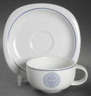 Rosenthal   Continental Long Life Flat Cup & Saucer Set, Fine China Dinnerware  