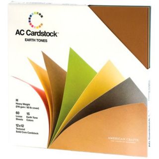 Earthtones 12x12 AC Cardstock Pack (American Crafts)
