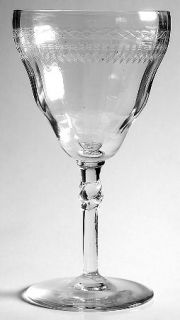 Bryce Etch 411 1 Water Goblet   Stem 325, Etch 411,Optic,Clear