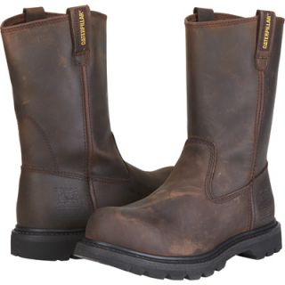 CAT Steel Toe Revolver Wellington Boot   Dark Brown, Size 8 1/2, Model# P89516