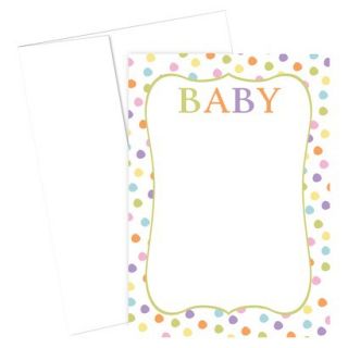 Baby Dots Thank You Note Cards   Multicolor