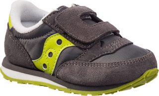 Infant/Toddler Boys Saucony Jazz H&L   Grey/Citron Suede/Nylon Originals