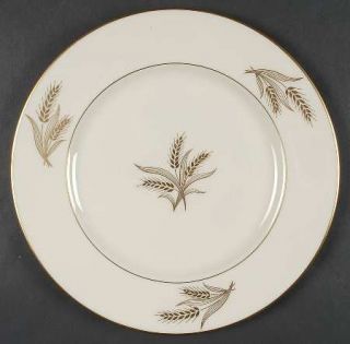 Lenox China Harvest Dinner Plate, Fine China Dinnerware   Gold Wheat Center And