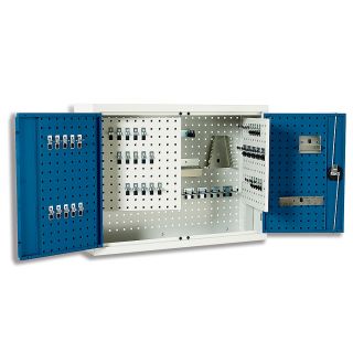 Bott Wall Hung Tool Storage Cabinet   36 3/8 X11 3/4 X27 5/8   Perfo Doors, Back, And Hinged Panels