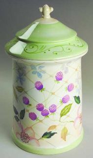 Tracy Porter Evelyn Large Canister, Fine China Dinnerware   Flowers & Berries, L