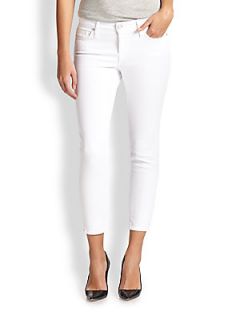 Joie Skinny Cropped Jeans   White