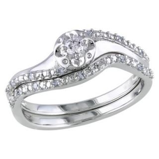 1/7 CT.T.W. Diamond Ring in Sterling Silver(Size 5)