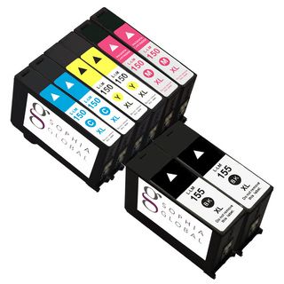 Sophia Global Remanufactured Black Yellow Cyan Magenta Ink Cartridge Replacements (pack Of 8) (Black, cyan, magenta, yellowPrint yield Up to 750 pages for black and up to 700 pages for each colorModel SGLexmark155XLB150XLCMYPack of Eight (8) cartridges