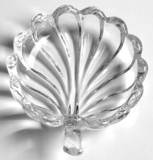 Heisey Crystolite (Pressed & Thin Blown) Individual Leaf Shaped Nut Dish   #1503
