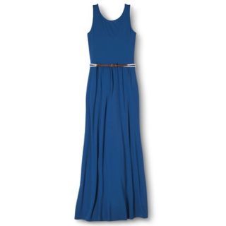 Merona Womens Maxi Dress w/Belt   Influential Blue   XXL