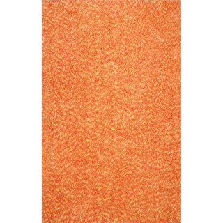 Nuloom Hand tufted Shag Synthetics Orange Rug (7 6 X 9 6)