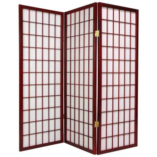 Window Pane Shoji 48 Inch Room Divider Honey   WP48 HON 3P