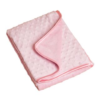 Saro Pink Raised Dots Plush Baby Blanket (PinkRaised polka dotsIncludes One (1) blanketMaterials 100 percent polyesterCare instructions cool wash, tumble dry lowDimensions 30 inches wide x 40 inches long )