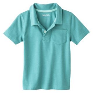 Cherokee Infant Toddler Boys Short Sleeve Polo Shirt   Aqua 12 M