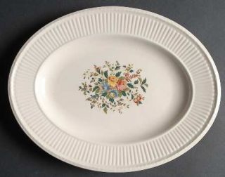 Wedgwood Conway 11 Oval Serving Platter, Fine China Dinnerware   Edme, Multicol