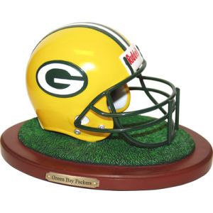 Green Bay Packers Replica Helmet with Wood Base