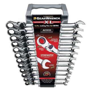 GearWrench JUMBO Locking XL Flex Wrenches   12 Pc. Metric Set, Model# EHT85698