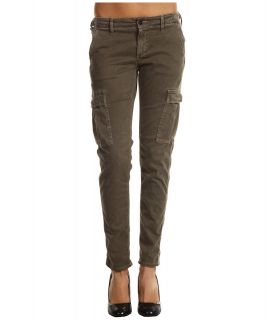 AG Adriano Goldschmied Sateen Slim Cargo Pant Womens Casual Pants (Brown)