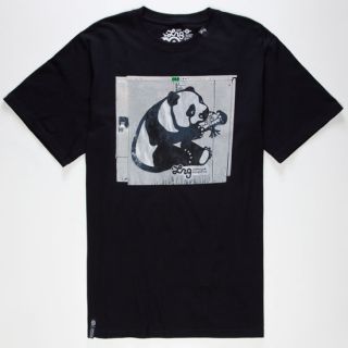 Panda Paste Mens T Shirt Black In Sizes Xx Large, Medium, Small, Large, X L