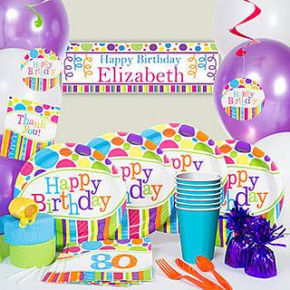 Bright Bold 80 Ultimate Party Pack      Decorations, Favors & Party Supplies Kit