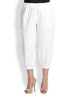 Eileen Fisher, Sizes 14 24 Slouchy Capri Pants   White