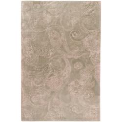 Candice Olson Hand tufted Verwall Paisley Print Wool Rug (33 X 53)