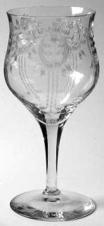 Tiffin Franciscan Dolores Water Goblet   Stem #14179, Etch