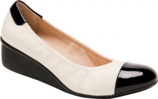 Womens Ros Hommerson Elizabeth   Ivory Stretch/Black Patent Casual Shoes